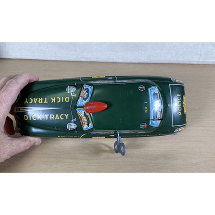 Vintage 1950s–60s Marx Dick Tracy Police Patrol Squad #1 Pressed Steel Toy Car