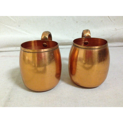 Set of 2 West Bend Aluminum Co. Vintage Copper Mule Mugs Cups – 11 oz