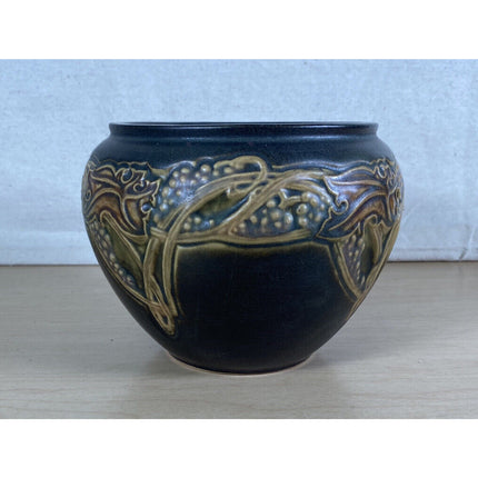Roseville “Rosecraft” Bowl – 1920s Art Pottery Decor – 5" Tall