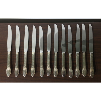 63-Piece 1847 Rogers Bros "First Love" Silverplate Flatware Set for 12