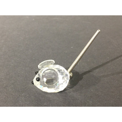 Swarovski #7655 Lead Crystal Mouse Figurine with Original Container