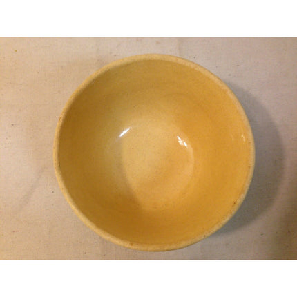 Vintage RRP 8" Mixing Bowl – Cream with Yellow, Brown & White Stripes