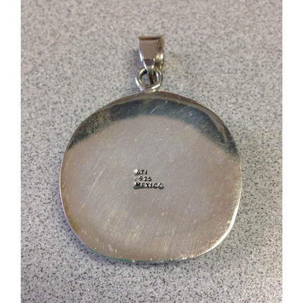 Sterling Silver 925 Sand Dollar Pendant 3D Design