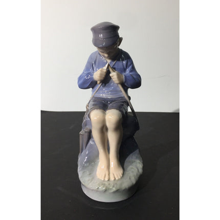 Royal Copenhagen Porcelain Figurine #905 “Whittling Boy” by Christian Thomsen