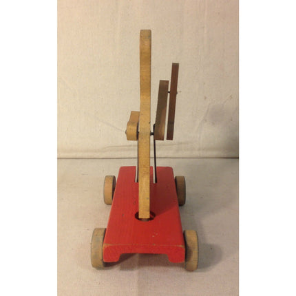 Vintage Fisher Price Donald Duck Drum Major Pull Toy #432-532