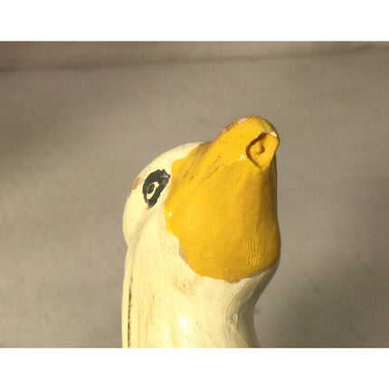 Mid Century Atlantic Mold Eagles Plaster Chalkware Sculpture Figurine 11.75"