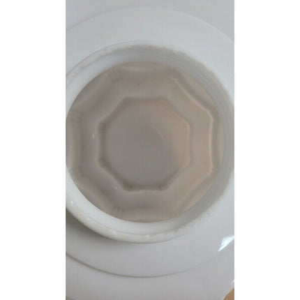 Vintage Art Deco White Glass 3-Tier Skyscraper Lamp Shade Globe Light Fixture