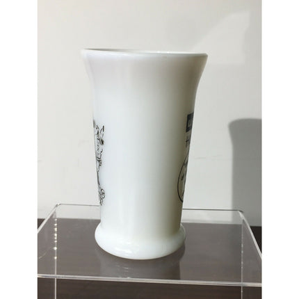 Vintage 1950s Hopalong Cassidy 5" Tall Milk Glass Tumbler Cup “Hoppy 24”