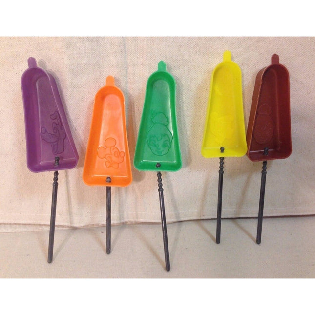 VTG Disney Popsicle Plastic Molds – Mickey Mouse, Pluto, Tinkerbell, Cinderella