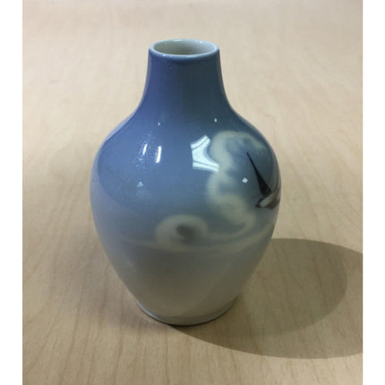 Royal Copenhagen Swallow Vase – 3 3/4" – Denmark Porcelain – Blue & White