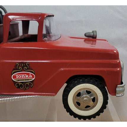 Tonka Red Fire Truck Suburban Pumper #5 1960s Toy With Fire Hydrant