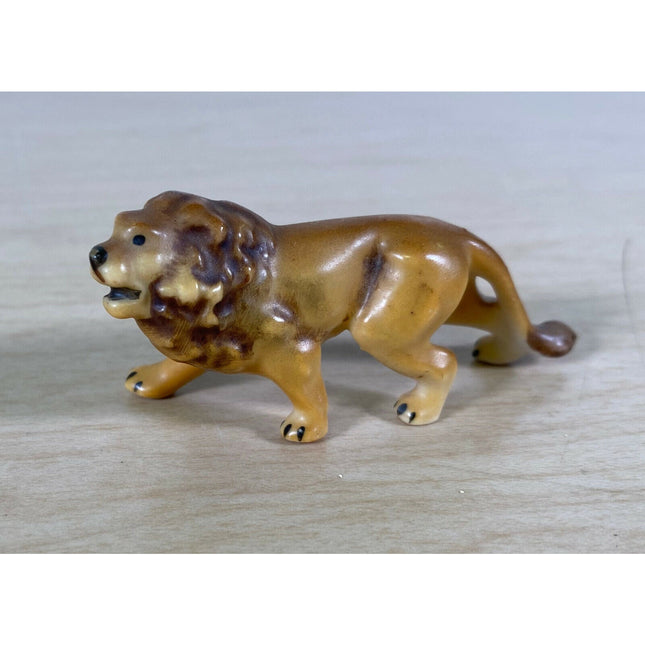 Vintage 1950s Goebel Lion Figurine 2.5" German Porcelain Collectible