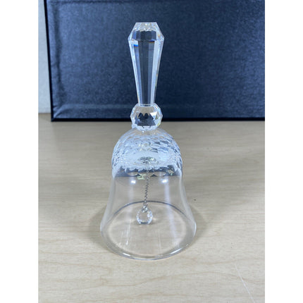 Swarovski Crystal 5 1/2” Frosted Bell with Flowers Figurine