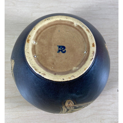 Roseville “Rosecraft” Bowl – 1920s Art Pottery Decor – 5" Tall