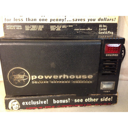 VTG Fedtro Powerhouse Control-O-Matic Deluxe Battery Charger Original Packaging